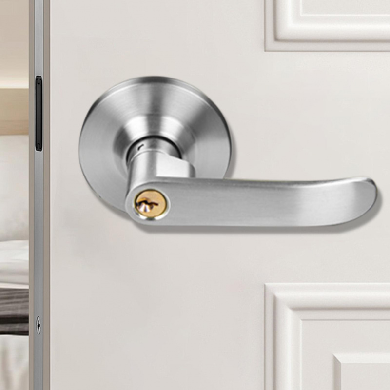 Home Security Tips - Serrure de porte à levier avec