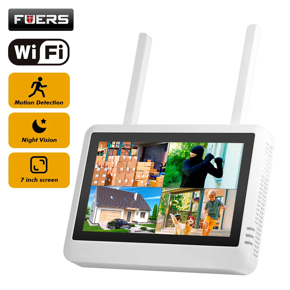 Home Security Kit - Système de sécurité NVR sans fil