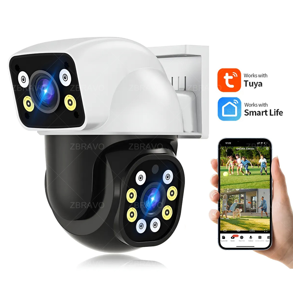 Home Security Brand - Caméra extérieure WiFi Smartlife 8MP Tuya,