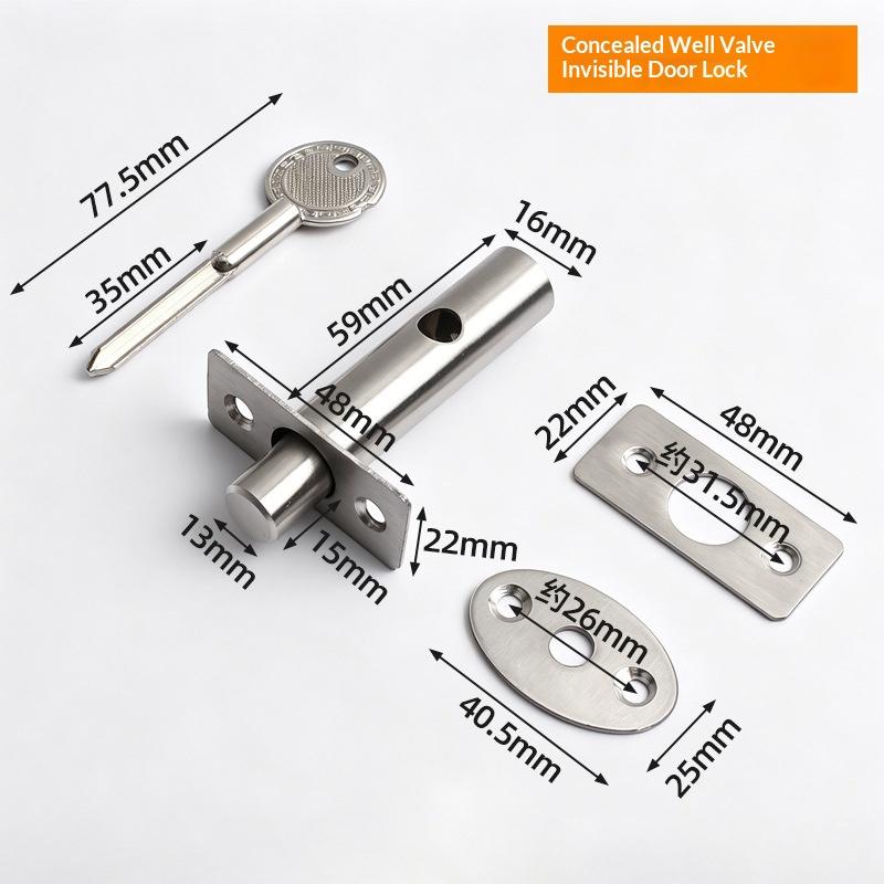Home Security Brand - Serrure de porte cachée antivol en