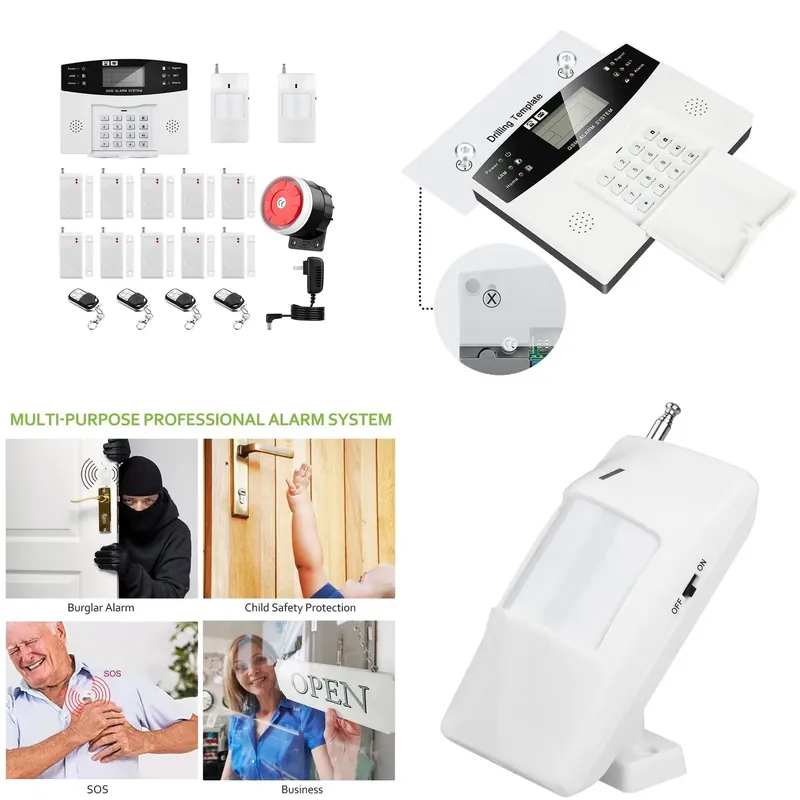Home Security Kit - Kit d'alarme anti-intrusion pour maison, numérotation