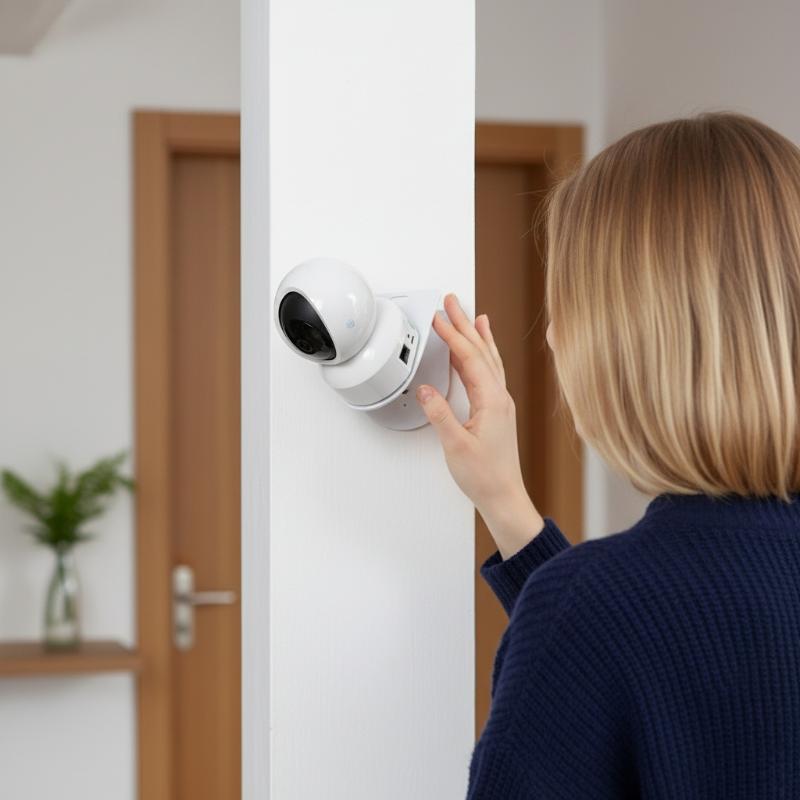 Home Security Brand - Support mural en forme de L
