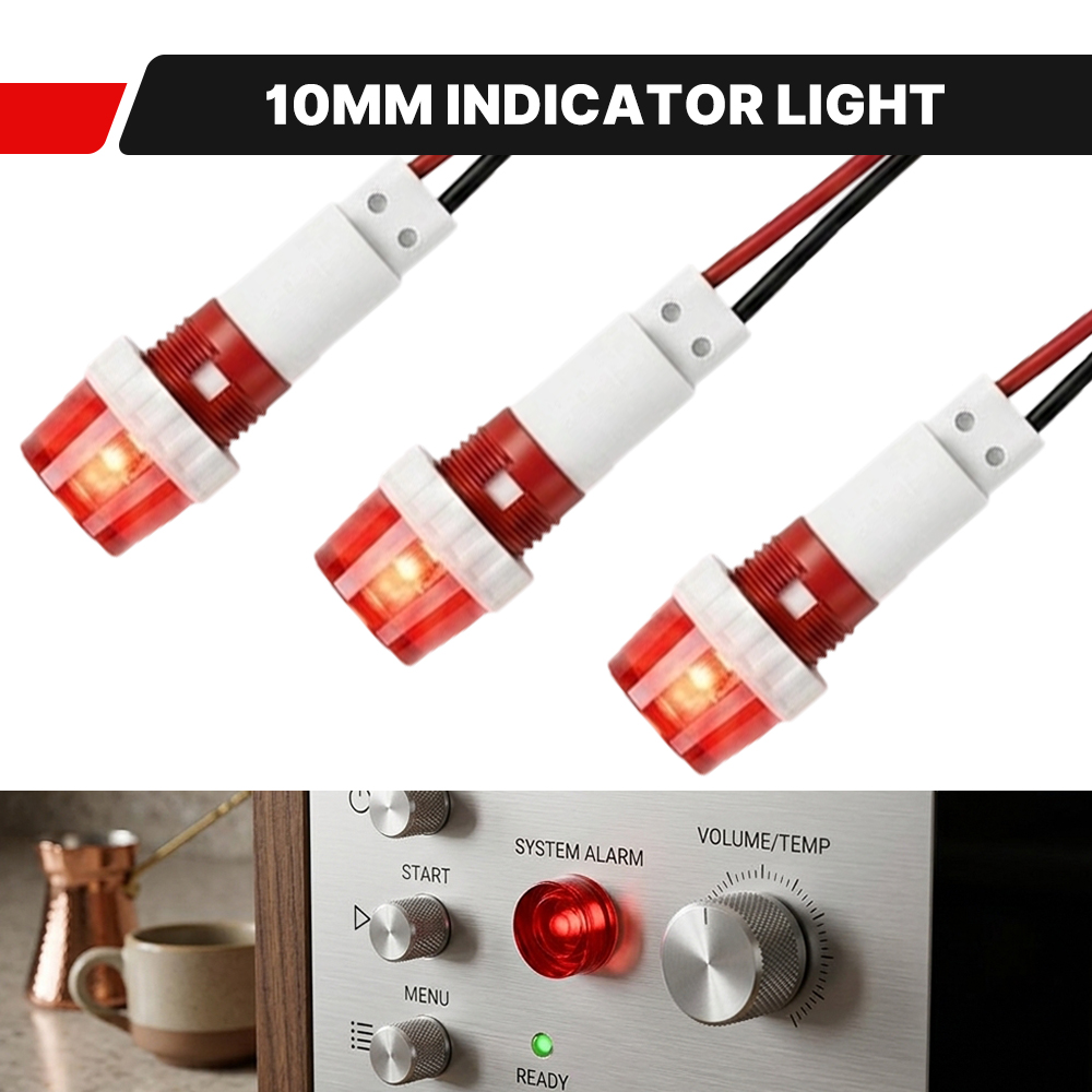 Home Security Companies Near Me - FILN 3PCS 10mm Voyant LED fileté