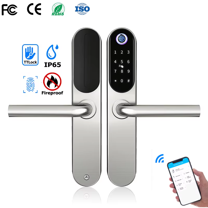 Home Security Tips - Serrure intelligente numérique en acier inoxydable