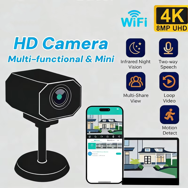 Home Security Recorder - Caméra de sécurité WiFi HD 4K