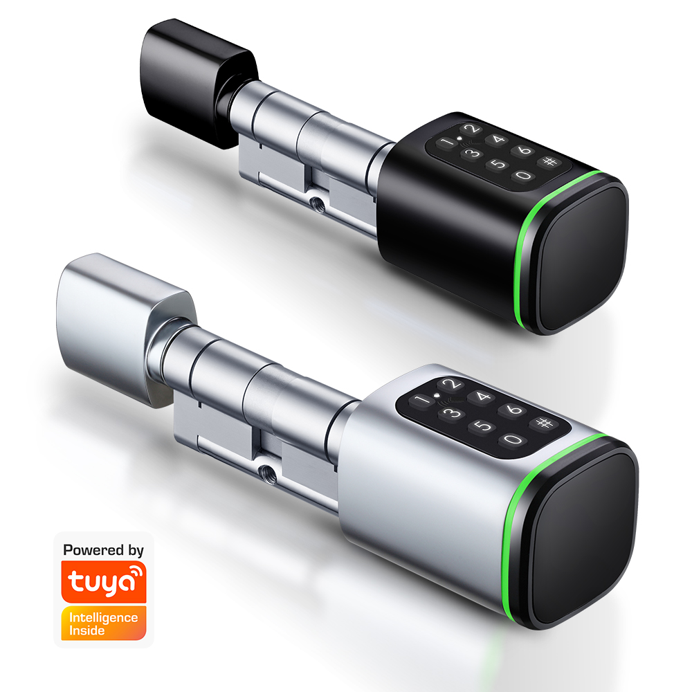 Home Security Brand - Serrure à cylindre intelligente Tuya 60-90mm,