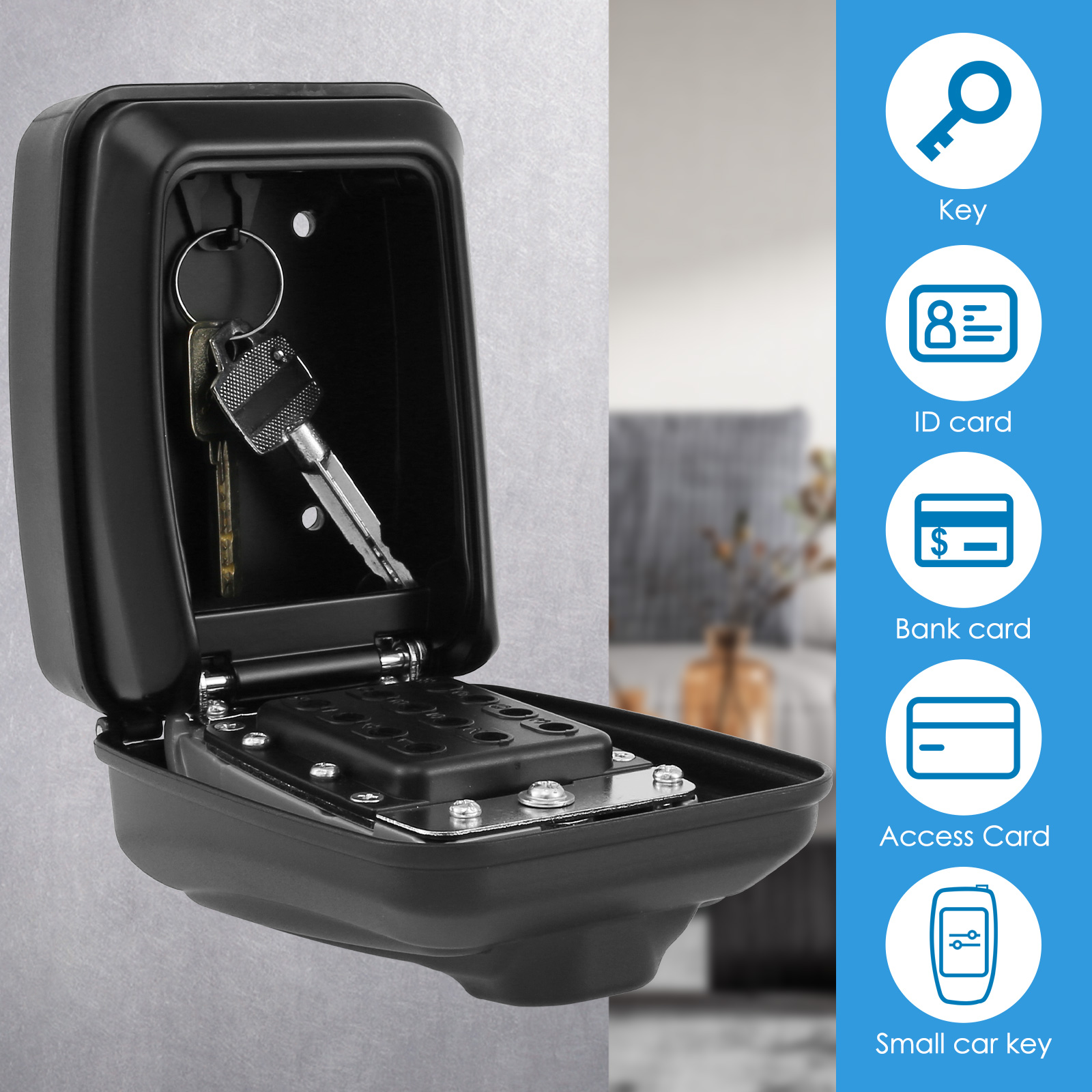Coffre-fort mural à code secre - Home Security Tips avis et prix
