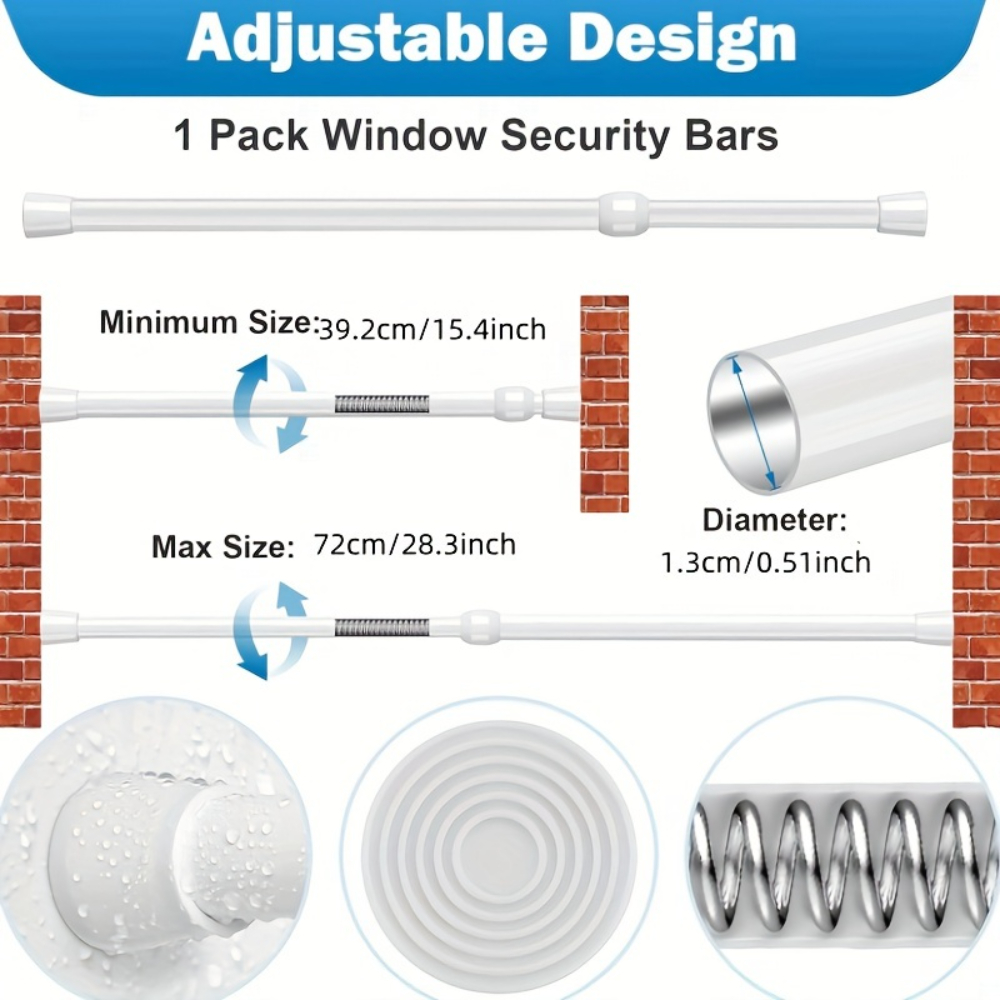 Barre de sécurité réglable en  - Home Security Tips avis et prix
