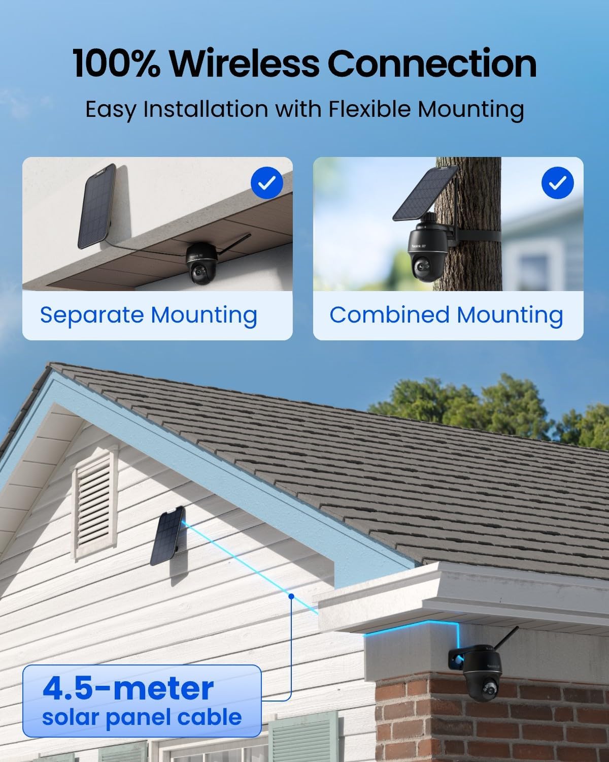 Caméra de sécurité solaire san - Home Security No Monthly Fee avis et prix