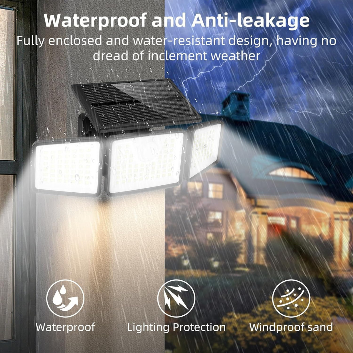Applique murale LED solaire |  - Barking Dog Alarm avis et prix