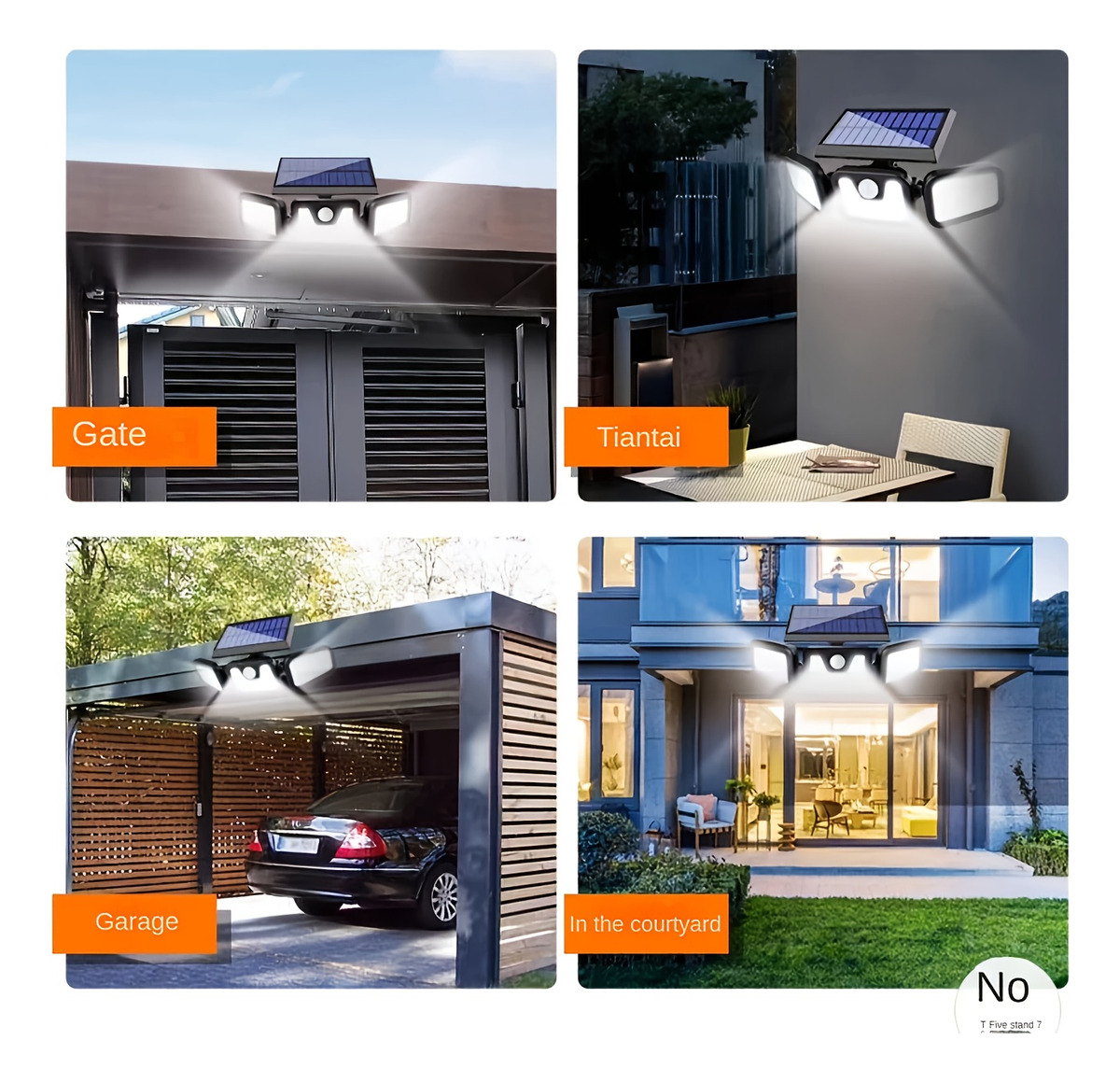 Applique murale LED solaire |  - Barking Dog Alarm avis et prix