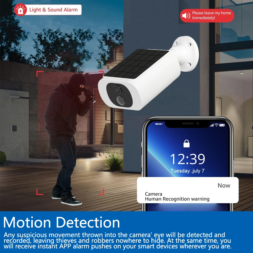 Caméra de sécurité solaire Tuy - Home Security Tips avis et prix