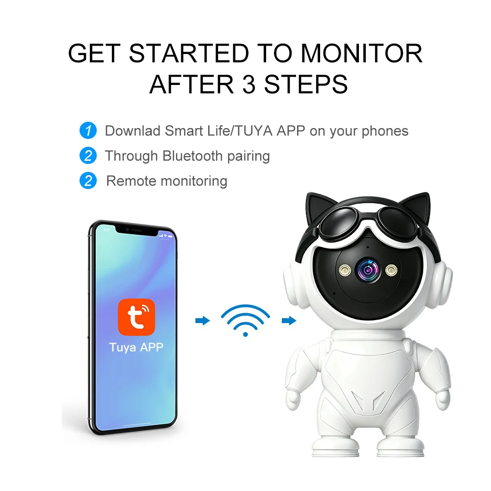 Caméra IP sans fil intelligent - Home Security Robot avis et prix